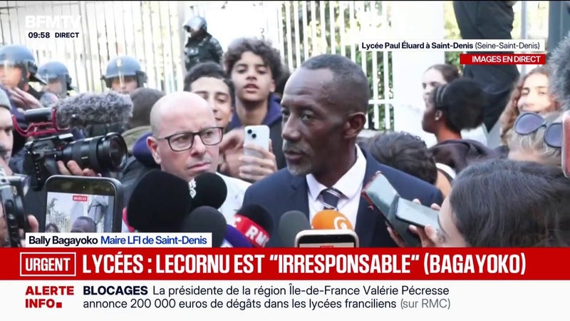 Blocage des lycées: "Leur légitimité est totale", affirme le maire LFI de Saint-Denis Bally Bagayoko
