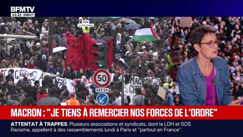 "C'est au gouvernement et ceux qui dirigent que j'ai envie de demander des comptes", lance Nathalie Arthaud, porte-parole de Lutte ouvrière et candidate à l'élection présidentielle
