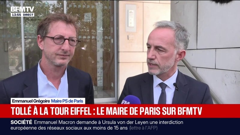 Éviction du personnel féminin de la tour Eiffel: Emmanuel Grégoire, maire PS de Paris, annonce l'ouverture de deux enquêtes