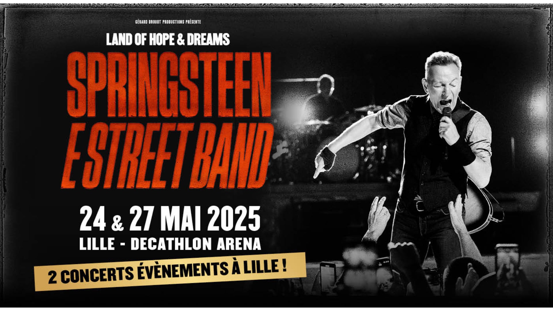Tentez de remporter vos places pour le concert évènement de Bruce Springsteen à Lille le…