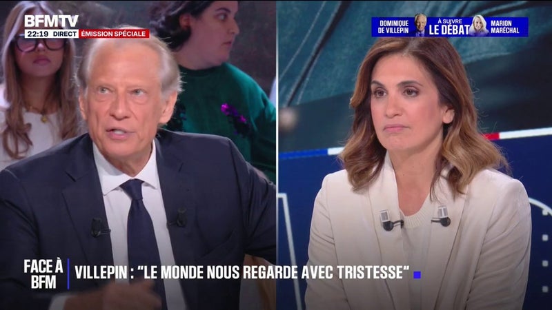 "Notre pays crève de responsables politiques qui sont des chefs de tribus", constate Dominique de Villepin, ancien Premier ministre