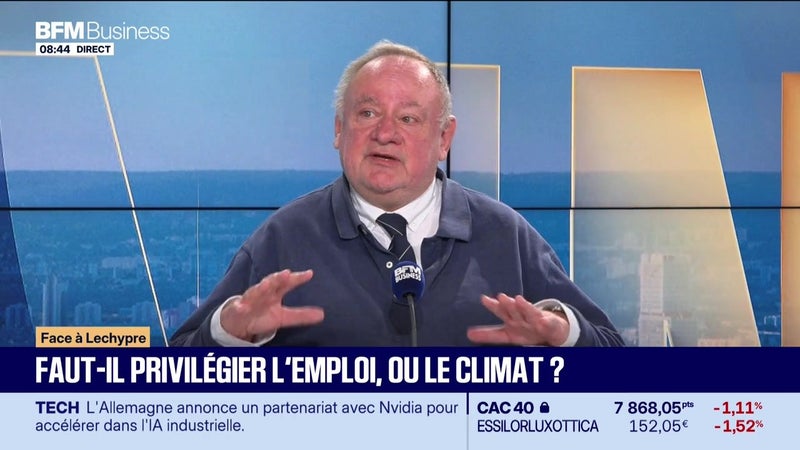 Emmanuel Lechypre face à Jean-Marc Daniel : Faut-il privilégier l'emploi, ou le climat ? - 20/10