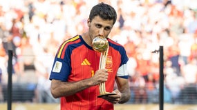Rodri a reçu le trophée de meilleur joueur de la Coupe du monde 2026 lors de la finale face à l'Argentine le 19 juilllet. 
