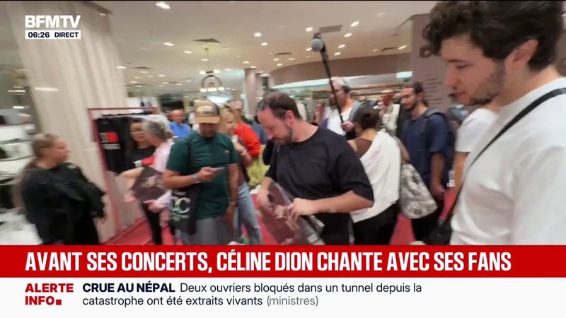 "Tout mon budget vacances part dans la boutique": les fans se pressent au pop-up store Céline Dion