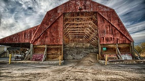 Une grange à sel américaine (image d'illustration)