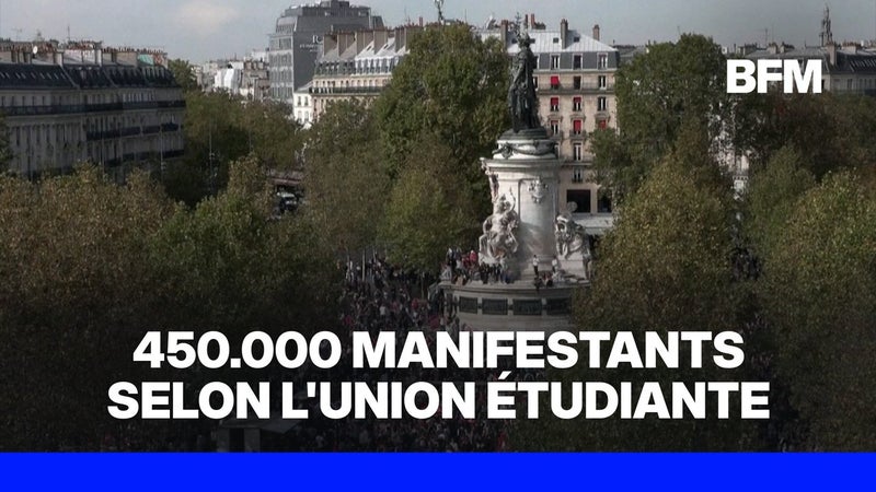Mobilisation lycéenne du 6 octobre: des centaines de milliers de manifestants à travers la France