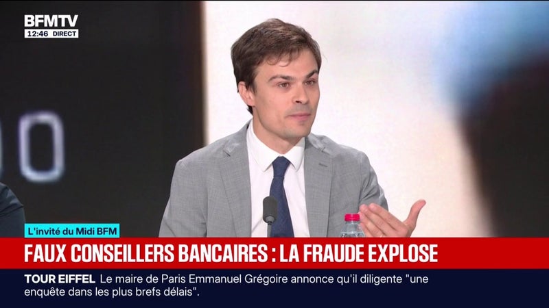 Arnaque au faux conseiller bancaire: "La banque n'a pas besoin de vous pour arrêter une opération de paiement frauduleuse", explique Pierre Bienvenu (Banque de France)