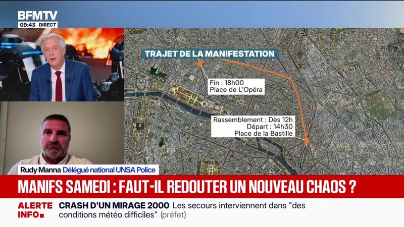 Mobilisation du 24 octobre: "Les militaires ne sont pas faits pour intervenir dans les centres-villes", pour Rudy Manna, délégué national UNSA Police