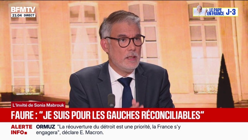 Primaire: "Je suis pour les gauches réconciliables", souhaite Olivier Faure, candidat à la primaire socialiste