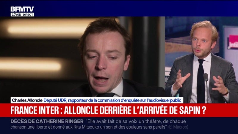 Charles Sapin à Radio France: "Il y a une forme de dérive un peu totalitaire", dénonce Charles Alloncle, rapporteur de la commission d'enquête sur l'audiovisuel public