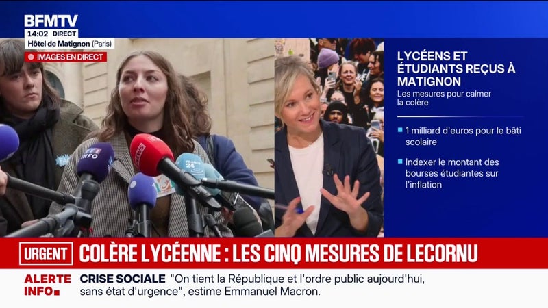 Mobilisation lycéenne: "Si nous ne sommes pas satisfaits, nous continuerons la mobilisation", promet Louis Letoublon de l'organisation Les Lycéens !