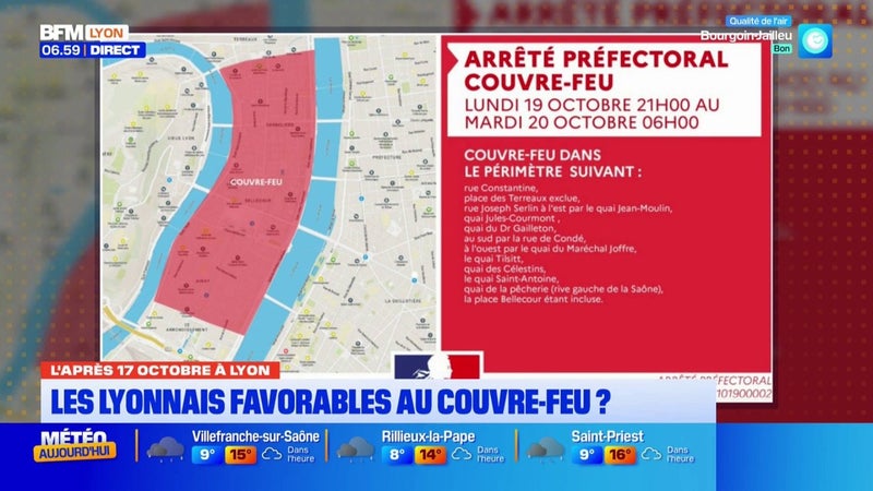 L'après 17 octobre à Lyon : les Lyonnais favorables au couvre-feu ?