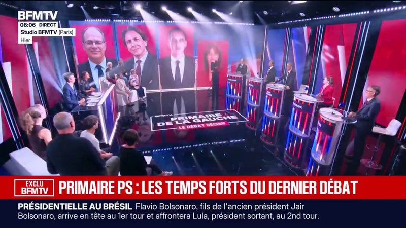 Excuses de Raphaël Glucksmann à Ségolène Royal, colère lycéenne, guerre en Ukraine: les temps forts du dernier débat entre les candidats de la primaire PS