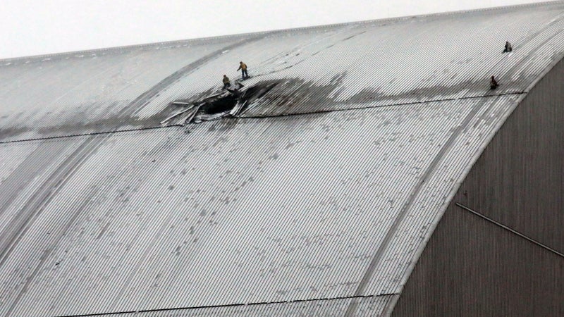 Il manque encore 240 millions d'euros pour réparer le dôme de Tchernobyl: la France et le G7 ont déjà mis au pot mais veulent mobiliser après les dégâts causés par un drone russe