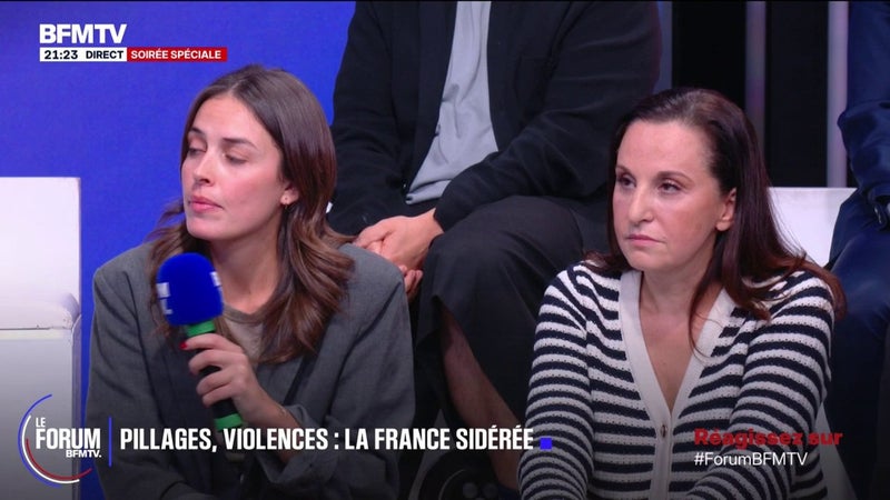 FORUM BFMTV - Violences le week-end du 17-octobre: “Il y avait des habitants dans l’immeuble et ils ont mis le feu”, raconte Cloé, habitante du 10e arrondissement de Paris