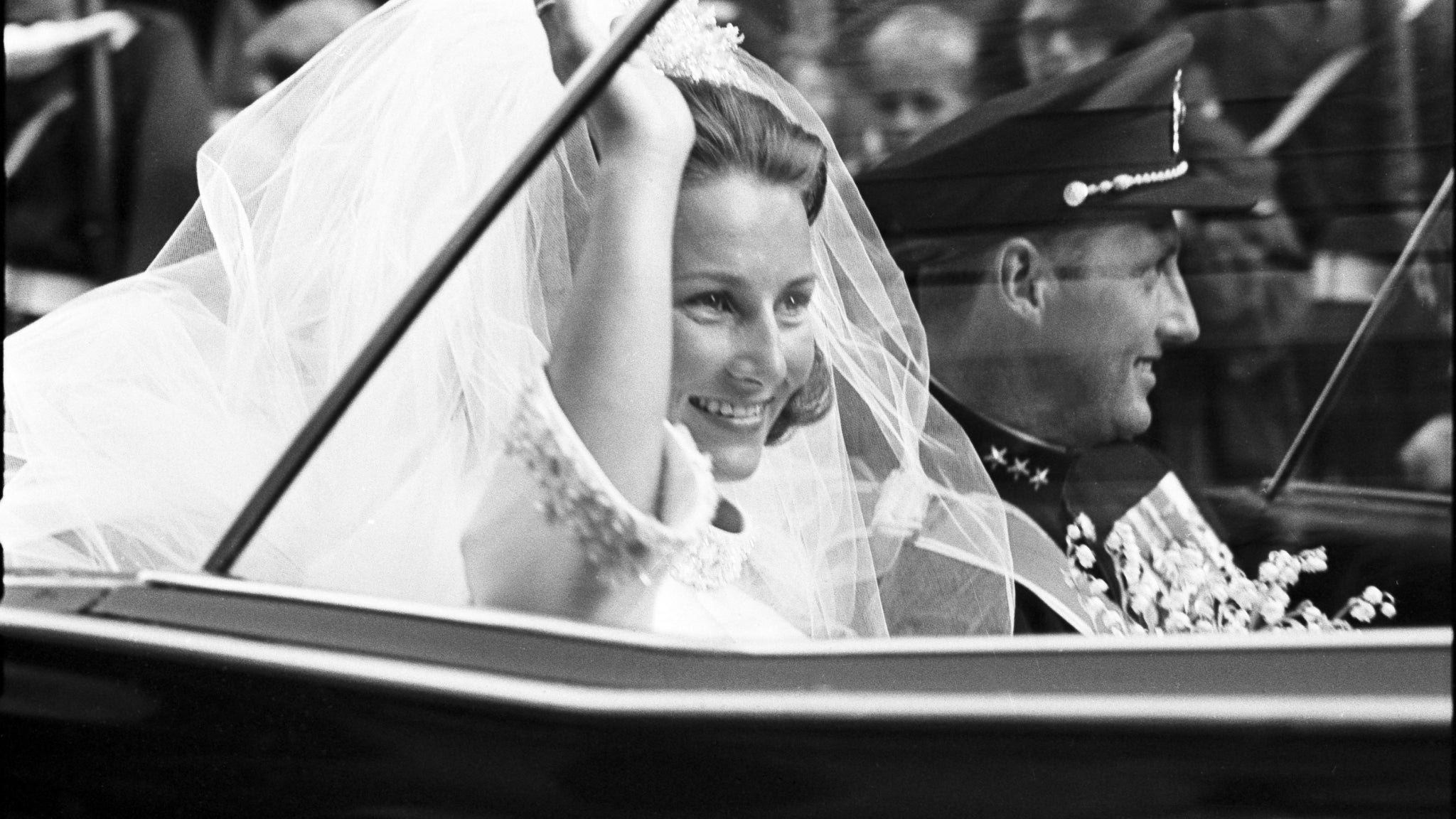 Le mariage de Sonja et Harald de Norvège 29 août 1968
