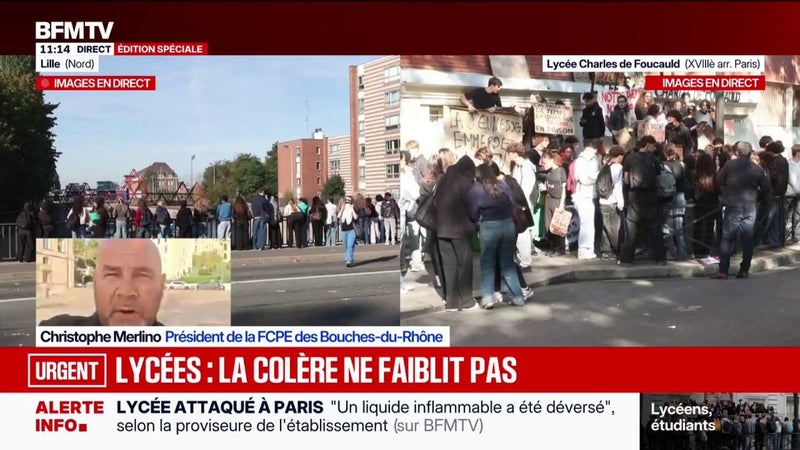 Colère lycéenne: "On appelle à encadrer la mobilisation", indique le président de la FCPE des Bouches-du-Rhône