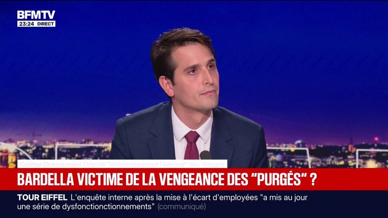 Écrits antisémites attribués à Jordan Bardella: Gaëtan Dussausaye estime que "c'est impossible que Jordan Bardella ait écrit ces messages"