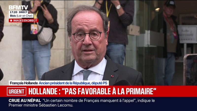 Primaire du PS: "Je n'ai jamais été favorable à cette procédure", indique François Hollande
