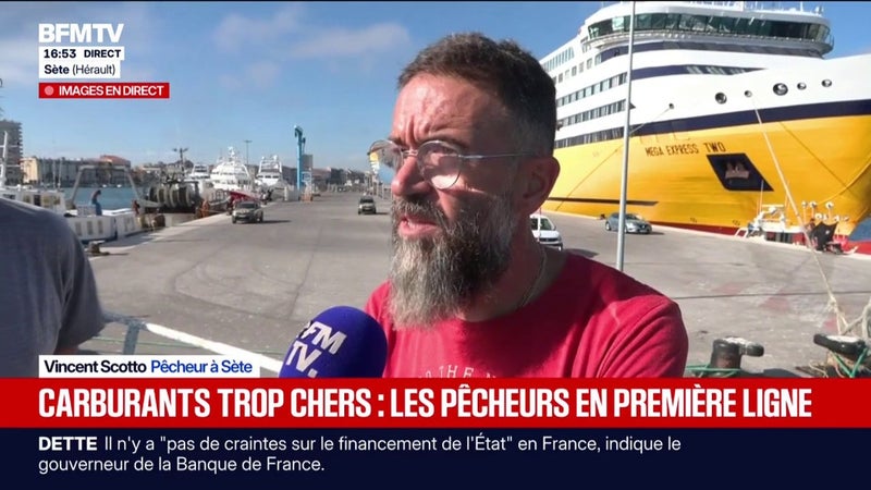 Prix des carburants: "Il va falloir des réponses à nos questions et surtout des actes", réclame Vincent Scotto, pêcheur de Sète