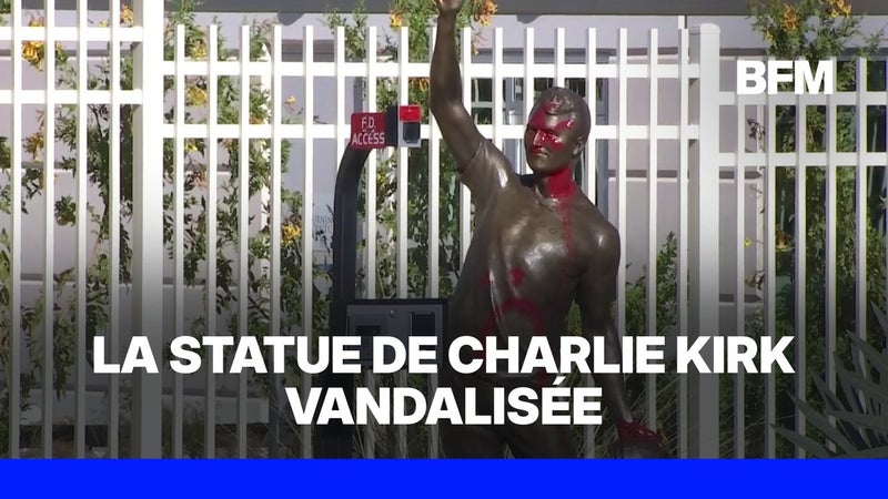 États-Unis: une statue de Charlie Kirk vandalisée à Phoenix quelques jours après son inauguration