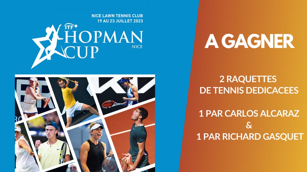A gagner : 2 raquettes dédicacées, l'une par Carlos Alcaraz et l'autre par Richard Gasquet
