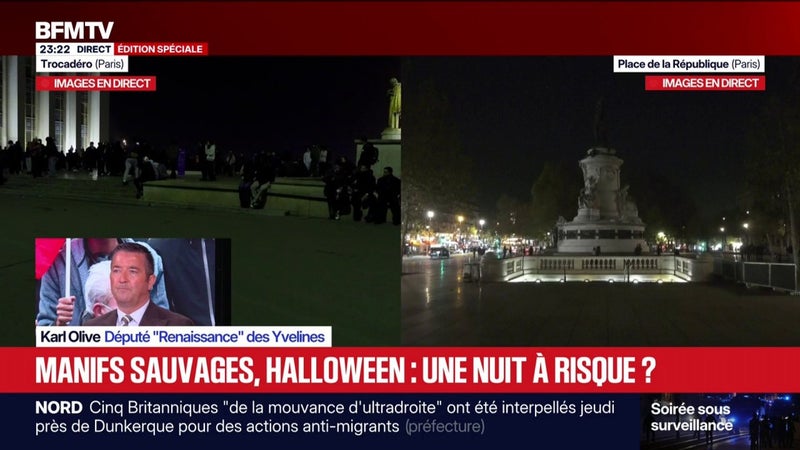 Manifestations du 31 octobre: "Il faut saluer l'anticipation [des services de l'État], ce qui n'avait pas été le cas le 17 octobre", déclare Karl Olive, député "Renaissance" des Yvelines