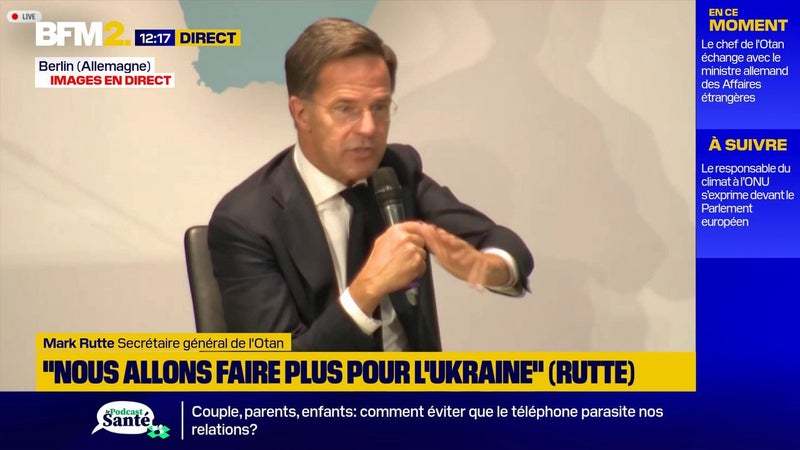 Soutien à l'Ukraine/présidentielle en France: "Quel que soit le résultat, l'Otan sera là, nous restons unis et forts", estime Mark Rutte