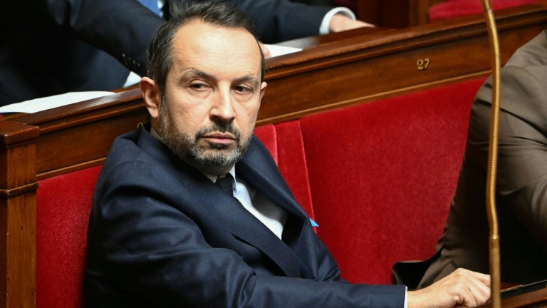 Le vice-président du RN et député du Nord, Sébastien Chenu, à l'Assemblée nationale à Paris le 2 avril 2025.