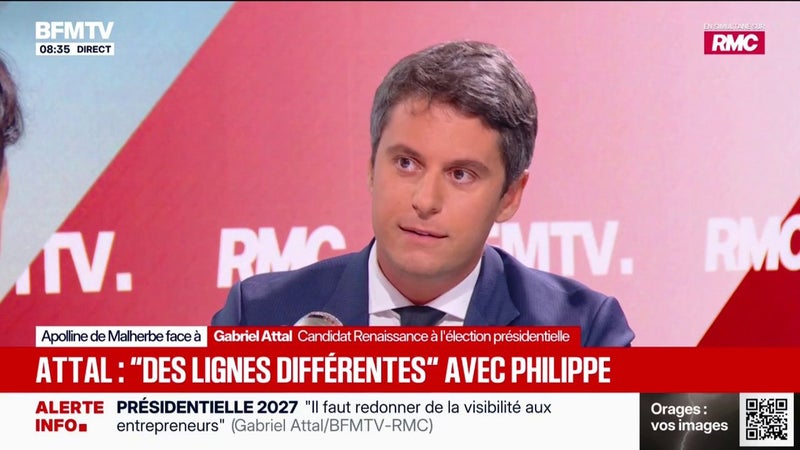 "Il faut changer assez profondément notre modèle social, politique, institutionnel et régalien", affirme Gabriel Attal