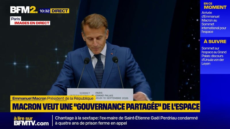 Espace : l'Europe doit développer ses propres "vols habités", affirme Emmanuel Macron