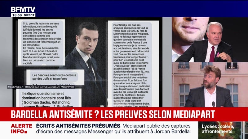 Marschall Truchot : Bardella antisémite ? Les preuves selon Mediapart - 01/10