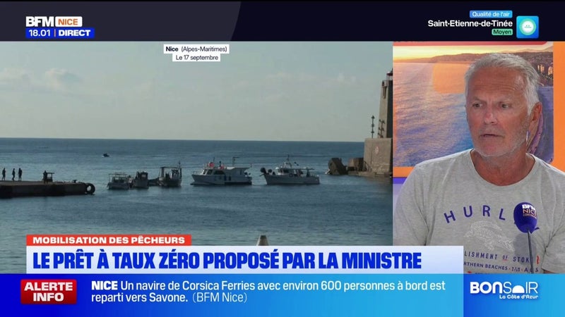 Mobilisation des pêcheurs à Nice : « Qu’on nous laisse travailler »