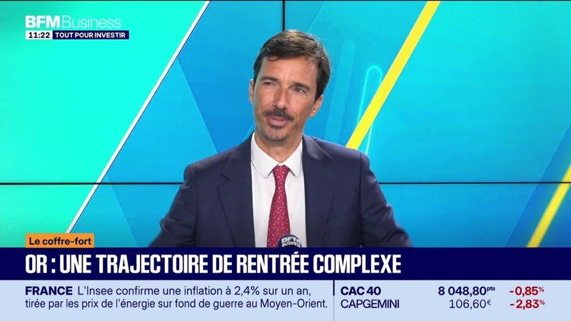 Le coffre-fort : Antoine Andreani - Or, une trajectoire de rentrée complexe - 15/09
