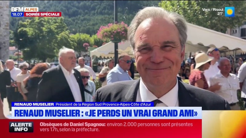 Obsèques de Daniel Spagnou: Renaud Muselier rend hommage à "un vrai grand ami"