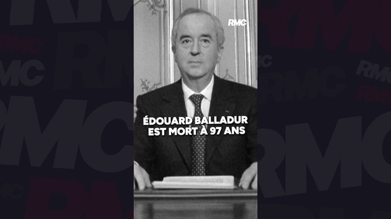 Édouard Balladur est mort hier à Paris à l'âge de 97 ans