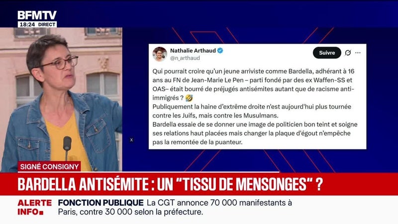 SIGNÉ CONSIGNY - Bardella antisémite : un "tissu de mensonges" ? - 29/09