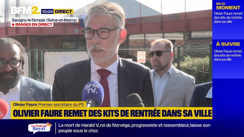 19 élèves par classe, petit-déjeuner offert... Olivier Faure développe ses propositions pour l'école