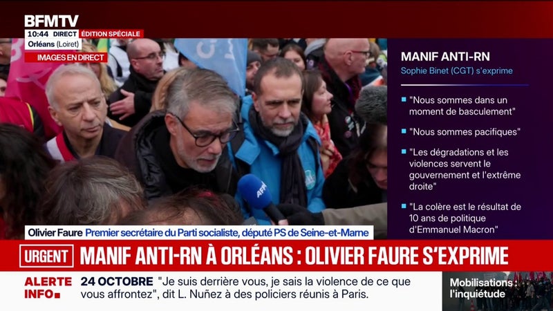 Attentat raciste à Trappes: Olivier Faure, Premier secrétaire du PS dénonce "un climat raciste, xénophobe" dont le RN est "responsable"
