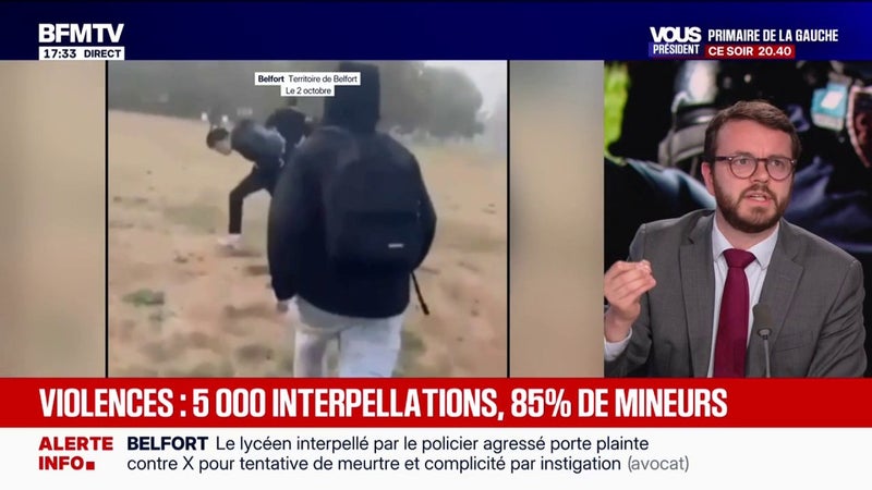 Violences en marge des mobilisations lycéennes: "Les forces de l'ordre n'ont pas suffisamment cherché la désescalade", estime Arthur Delaporte, député PS