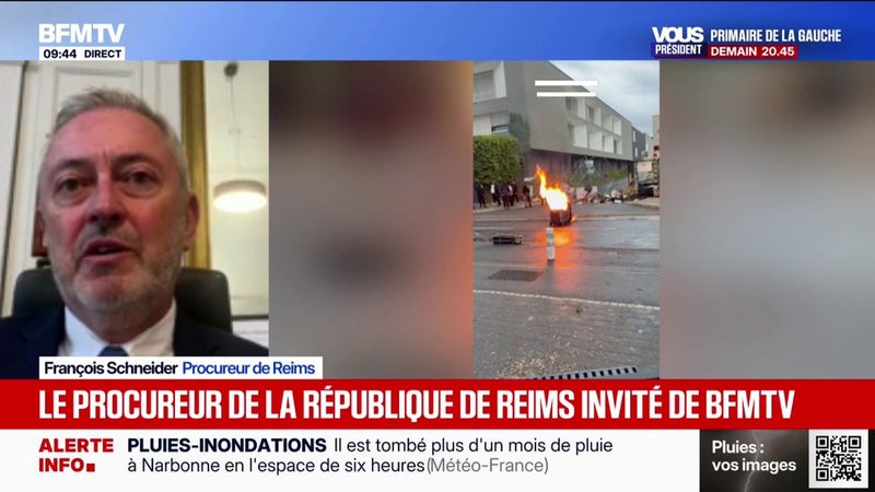 Blocages des lycées: le procureur de Reims constate qu'il y a "de moins en moins de mineurs et de plus en plus de majeurs" en garde à vue