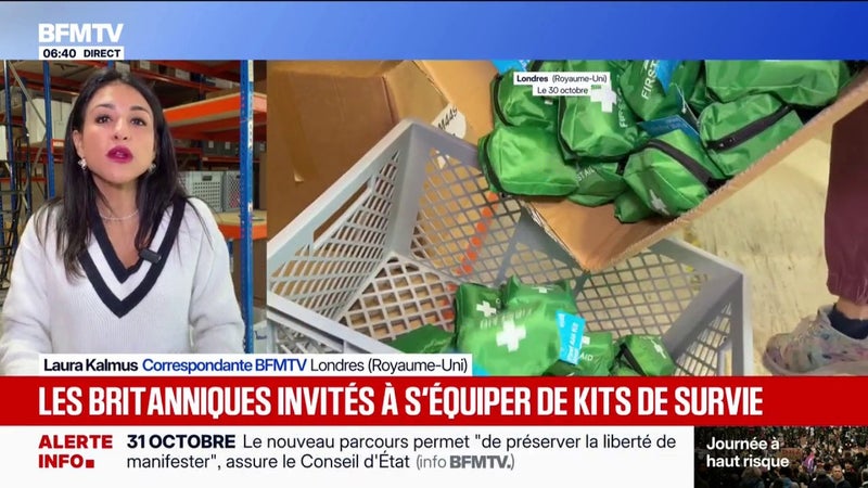 Des conserves, des lampes-torches, un stock d'eau... Les Britanniques invités à s'équiper de kits de survie