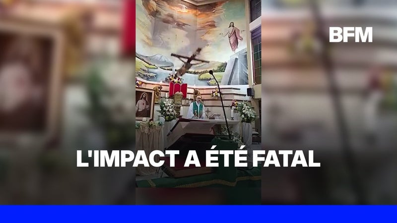 Équateur: un prêtre tué par la chute d'un crucifix en pleine messe retransmise en direct