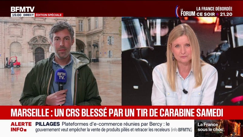 INFO BFMTV - Un CRS blessé par un tir de carabine à Marseille le 17 octobre
