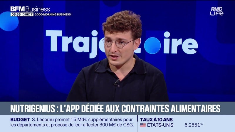 Trajectoire : NutriGenius, l'application dédiée aux contraintes alimentaires - 29/09
