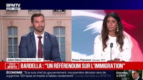 Référendum sur l'immigration proposé par le RN: "Leur sujet de cœur, leur sujet de prédilection, c'est l'immigration", déclare Prisca Thévenot, députée EPR