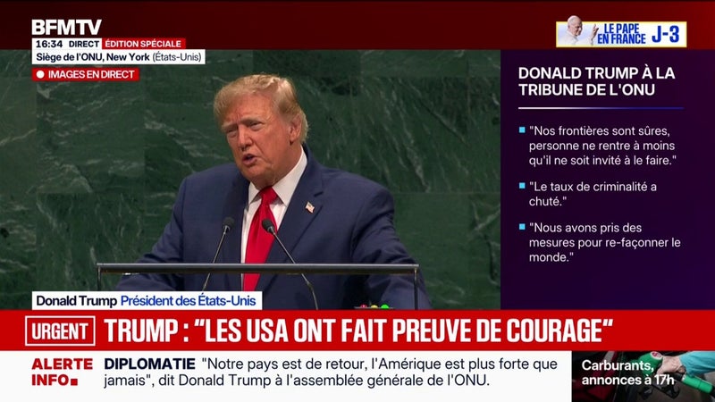 "Maintenant, nos frontières sont sûres", déclare Donald Trump