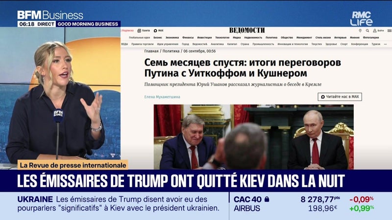 Le Monde qui bouge : la revue de presse : Les émissaires de Trump ont quitté Kiev dans la nuit - 07/09