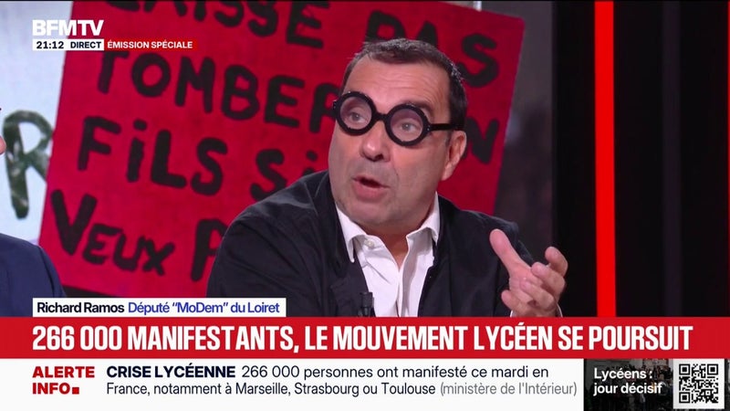 Mobilisation lycéenne: "On n'a pas su créer le lien avec cette jeunesse", observe Richard Ramos, député "MoDem" du Loiret
