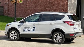 Voiture de la chaîne de télévision Spectrum News (image d'illustration)